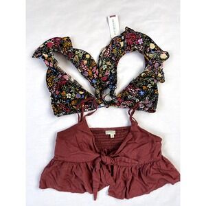 2 Earthbound crop top Size Small